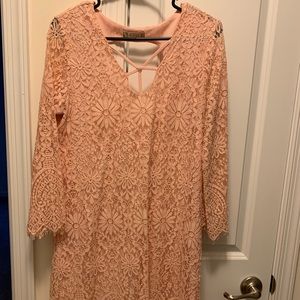 Altar’d State lace pink dress
